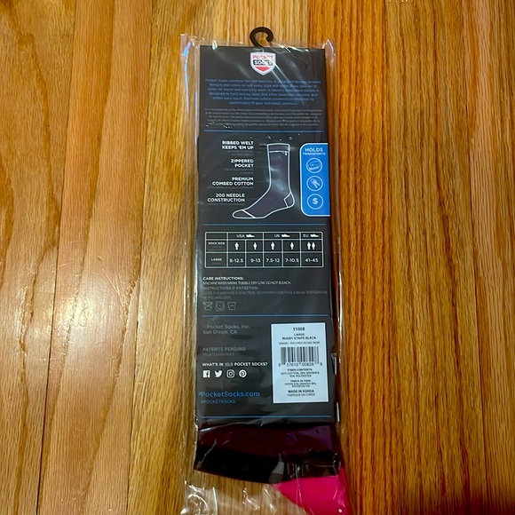 COPY - NWT Pocket socks size large - Picture 11 of 11